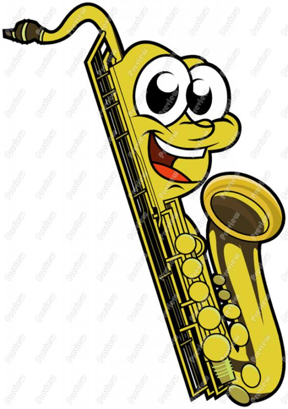 Detail Free Clip Art Saxophone Nomer 38