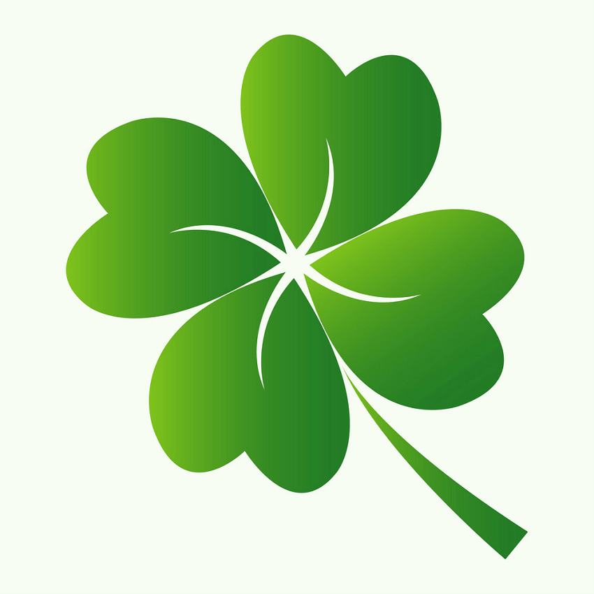 Detail Free Clipart 4 Leaf Clover Nomer 25