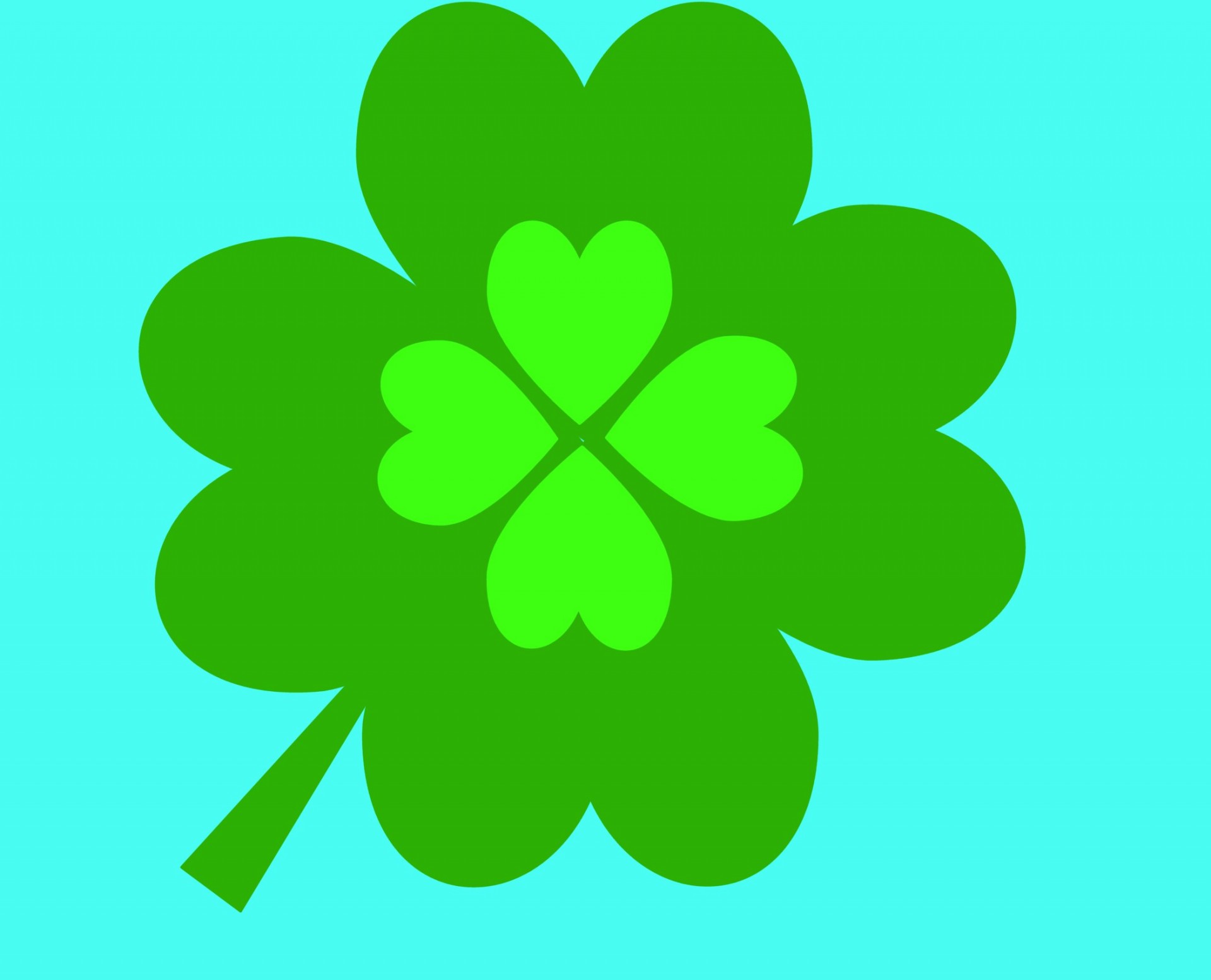 Detail Free Clipart 4 Leaf Clover Nomer 40