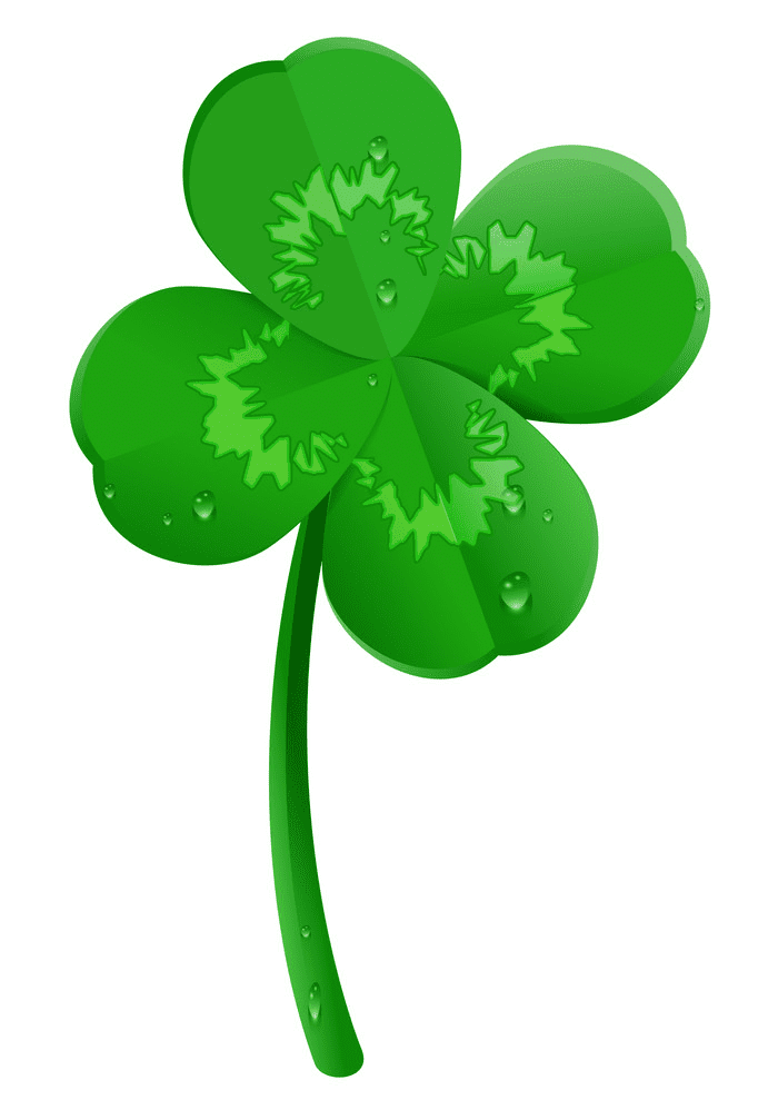 Detail Free Clipart 4 Leaf Clover Nomer 51