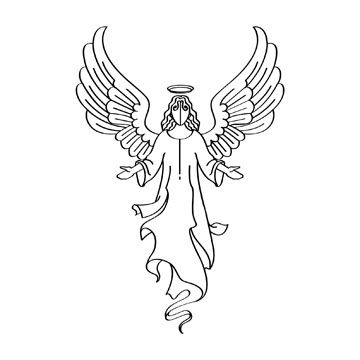 Detail Free Clipart Angel Nomer 20