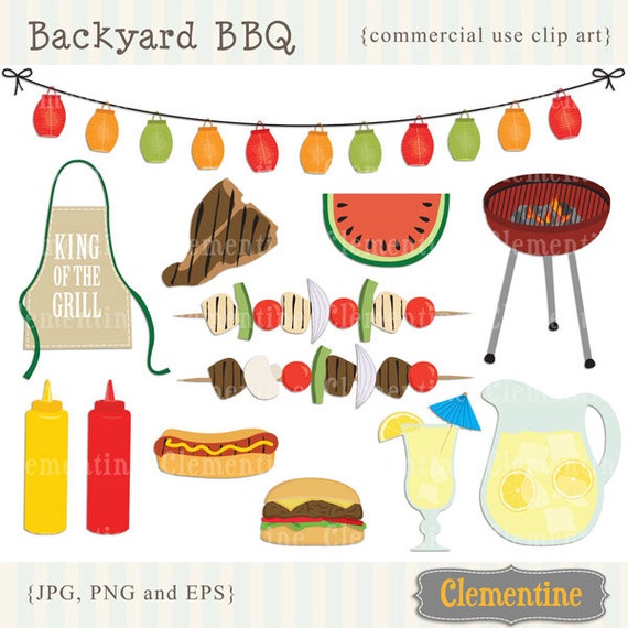 Detail Free Clipart Barbecue Party Nomer 24