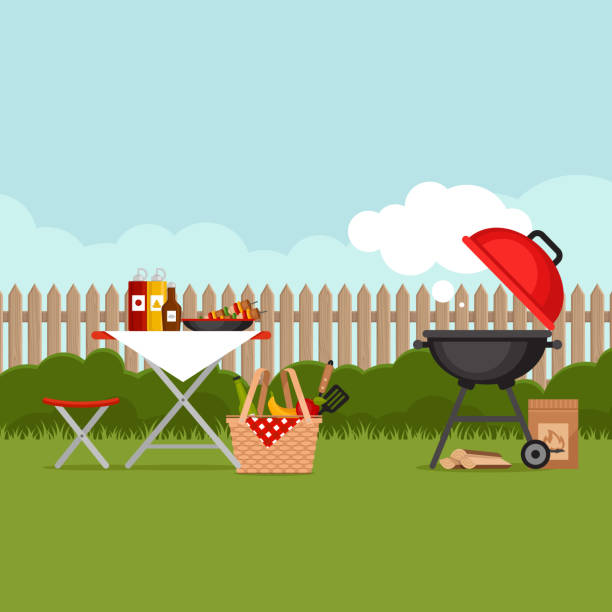 Detail Free Clipart Barbecue Party Nomer 7