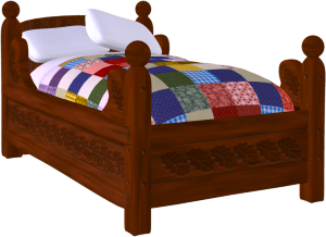 Detail Free Clipart Bed Nomer 20