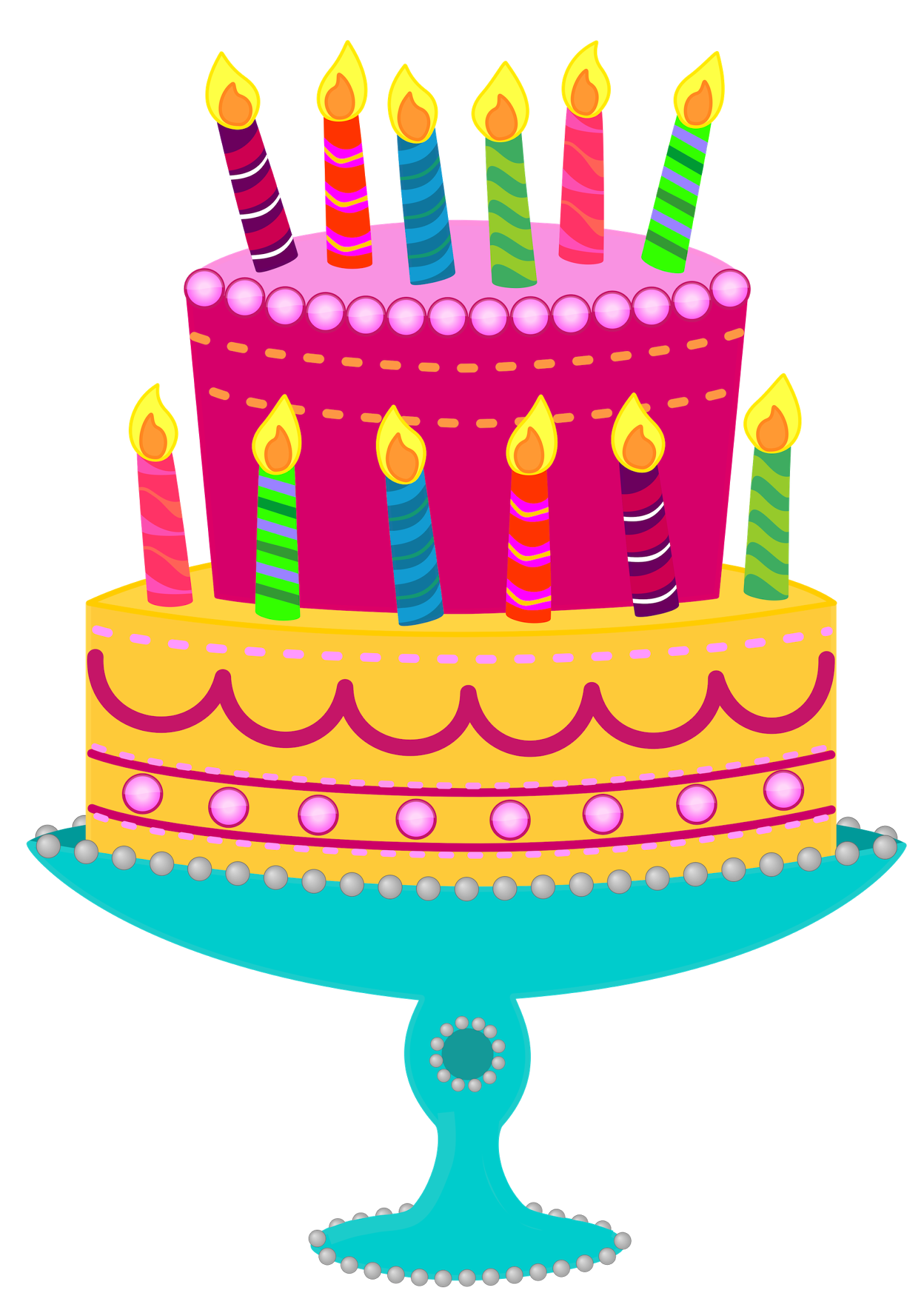 Free Clipart Birthday Cake - KibrisPDR