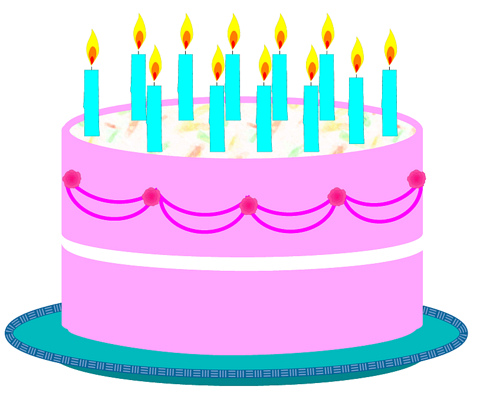 Detail Free Clipart Birthday Cake Nomer 15