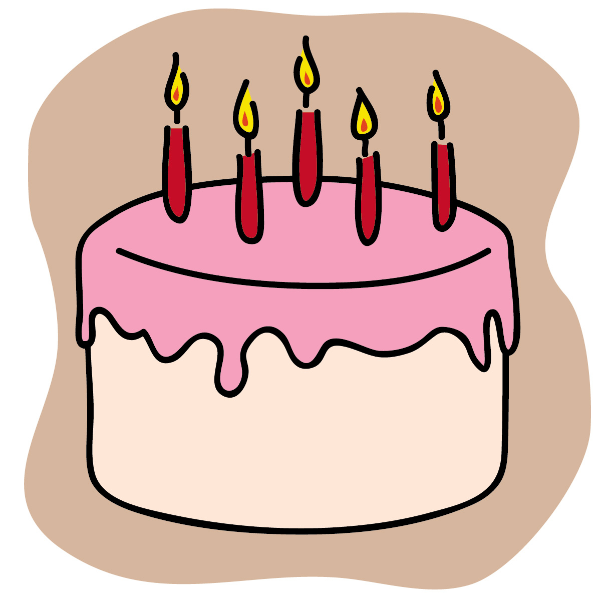 Detail Free Clipart Birthday Cake Nomer 19