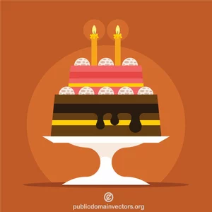 Detail Free Clipart Birthday Cake Nomer 49