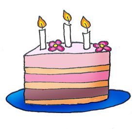 Detail Free Clipart Birthday Cake With Candles Nomer 17