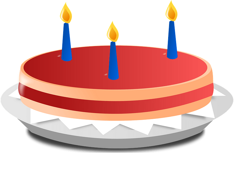 Detail Free Clipart Birthday Cake With Candles Nomer 33