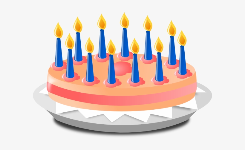 Detail Free Clipart Birthday Cake With Candles Nomer 38