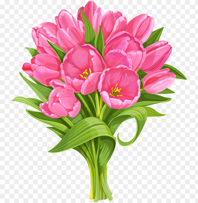 Detail Free Clipart Bouquet Of Flowers Nomer 14