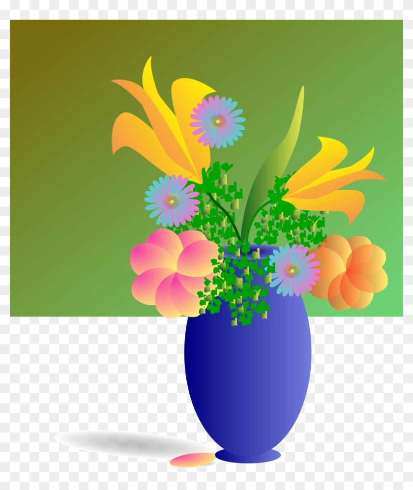 Detail Free Clipart Bouquet Of Flowers Nomer 32