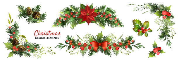 Detail Free Clipart Christmas Garland Nomer 23