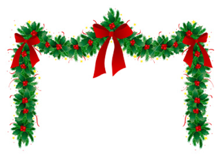 Detail Free Clipart Christmas Garland Nomer 5