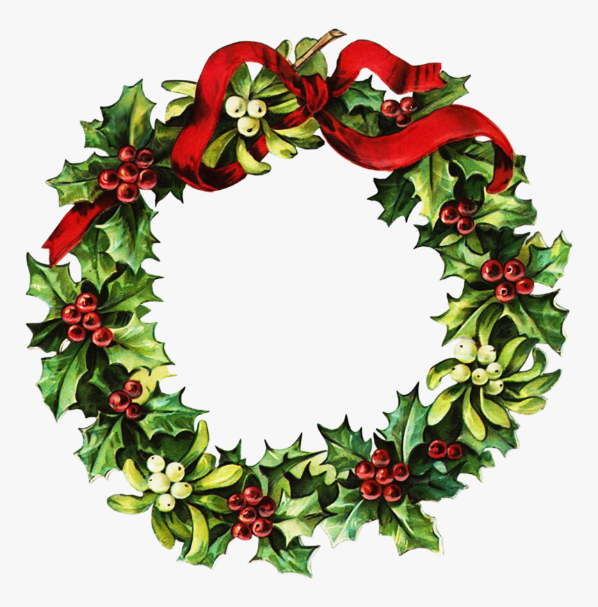 Detail Free Clipart Christmas Wreath Nomer 13