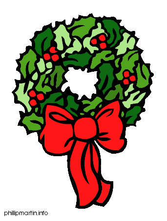 Detail Free Clipart Christmas Wreath Nomer 47