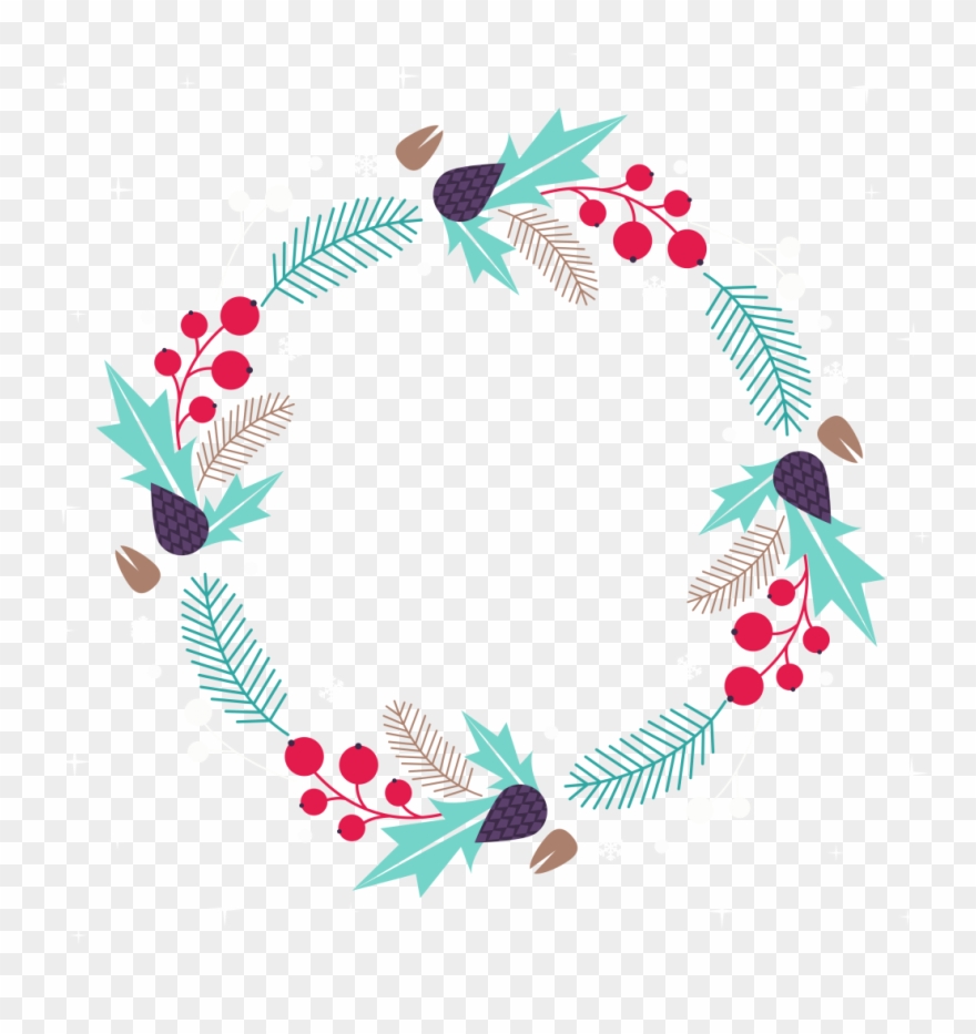 Detail Free Clipart Christmas Wreath Nomer 48