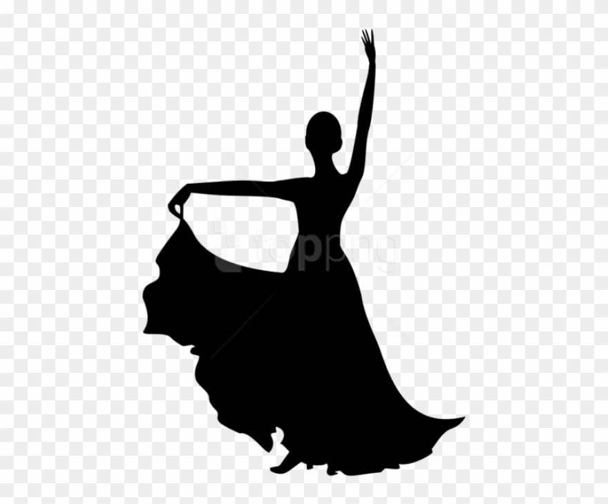 Detail Free Clipart Dancers Silhouette Nomer 43