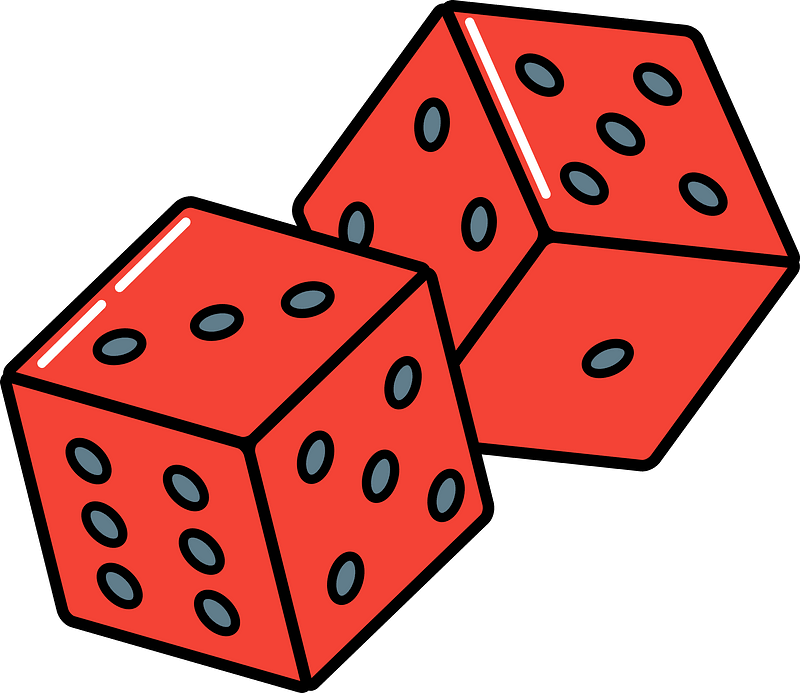 Detail Free Clipart Dice Nomer 10