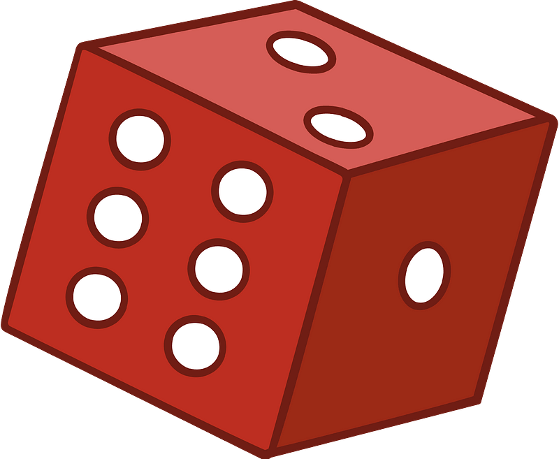 Detail Free Clipart Dice Nomer 48