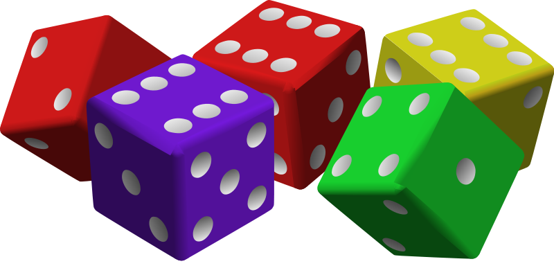 Detail Free Clipart Dice Nomer 7