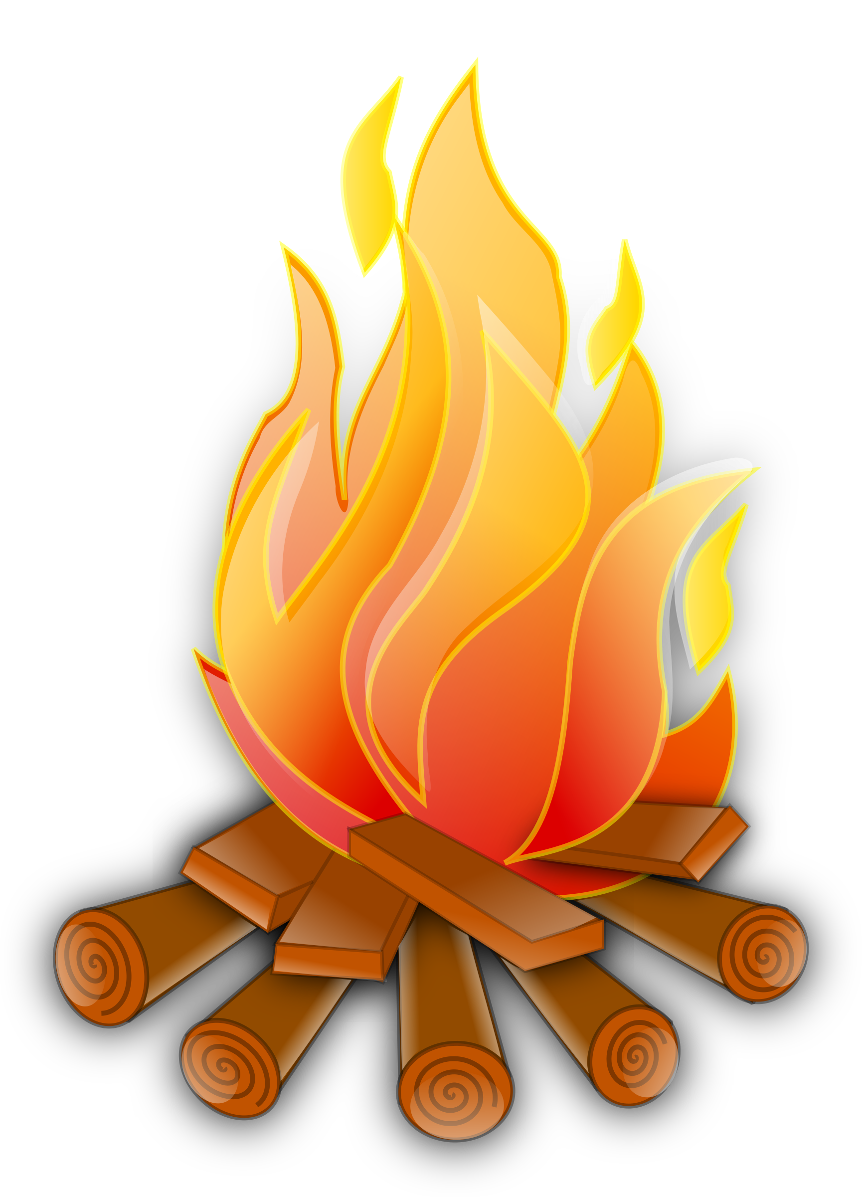 Detail Free Clipart Fire Nomer 7