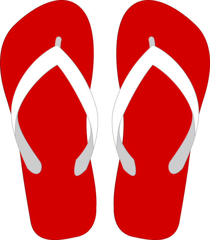 Detail Free Clipart Flip Flops Nomer 17