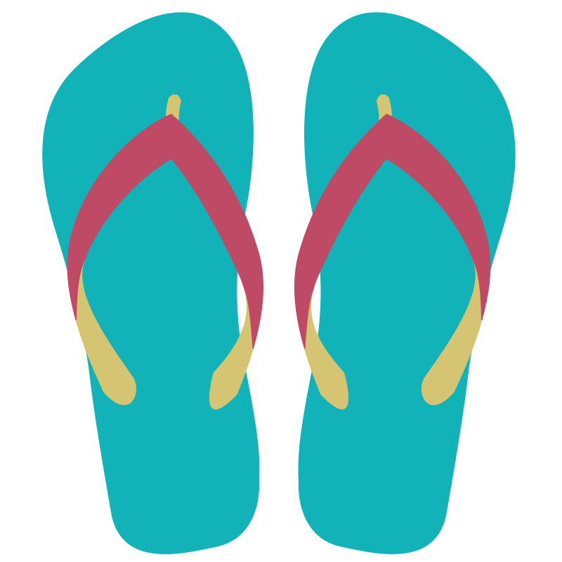 Download Free Clipart Flip Flops Nomer 19