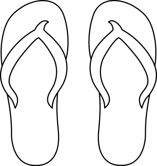 Detail Free Clipart Flip Flops Nomer 21