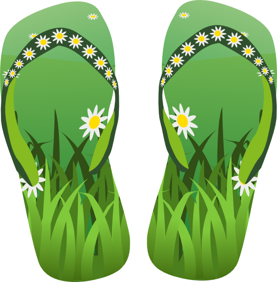 Detail Free Clipart Flip Flops Nomer 37