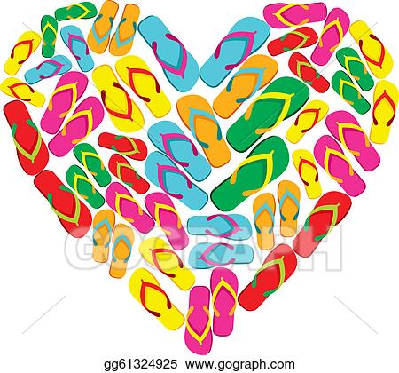 Detail Free Clipart Flip Flops Nomer 45