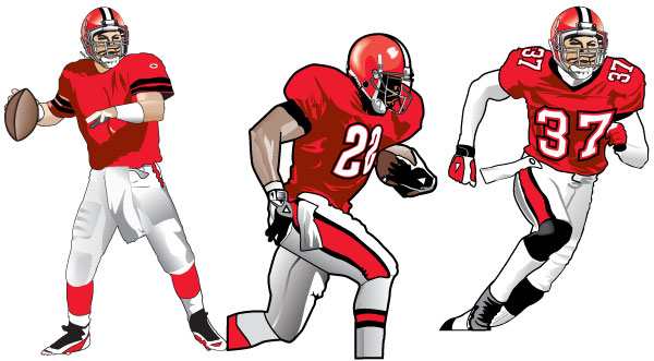 Detail Free Clipart Football Player Nomer 39