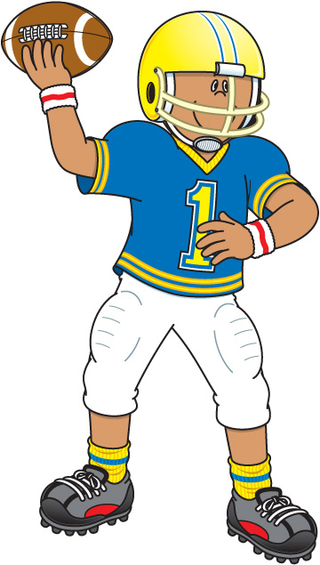 Detail Free Clipart Football Player Nomer 5