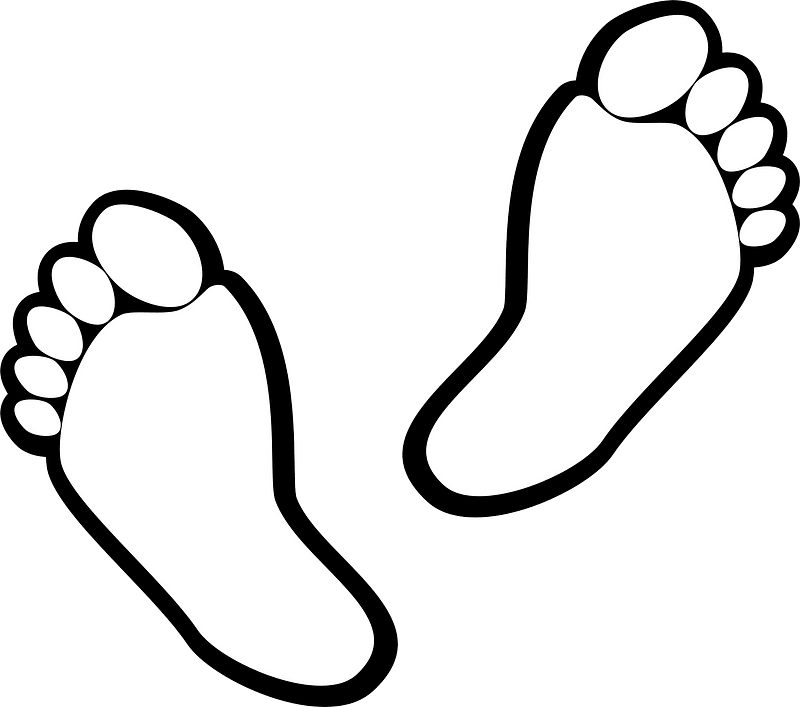 Detail Free Clipart Footprints Nomer 17