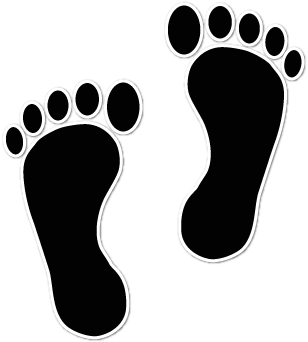 Detail Free Clipart Footprints Nomer 33