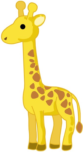 Detail Free Clipart Giraffe Nomer 16