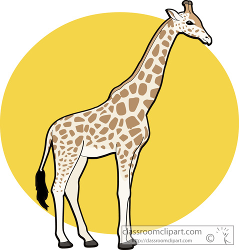Detail Free Clipart Giraffe Nomer 30