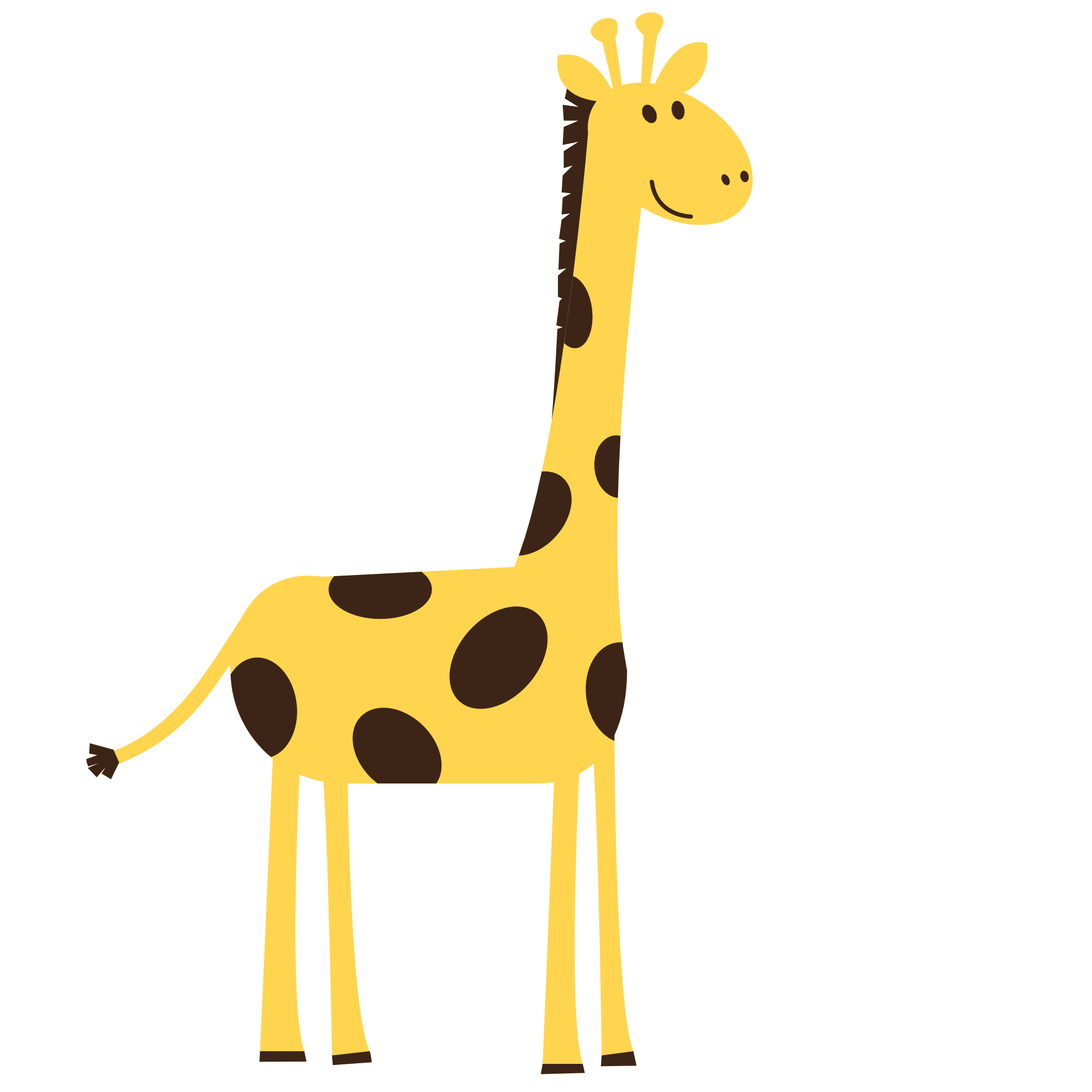 Detail Free Clipart Giraffe Nomer 3