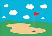 Detail Free Clipart Golf Nomer 18
