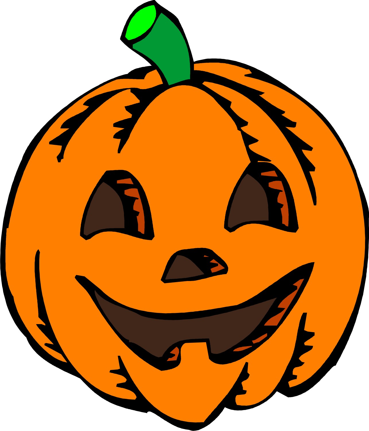 Detail Free Clipart Halloween Pumpkin Nomer 12