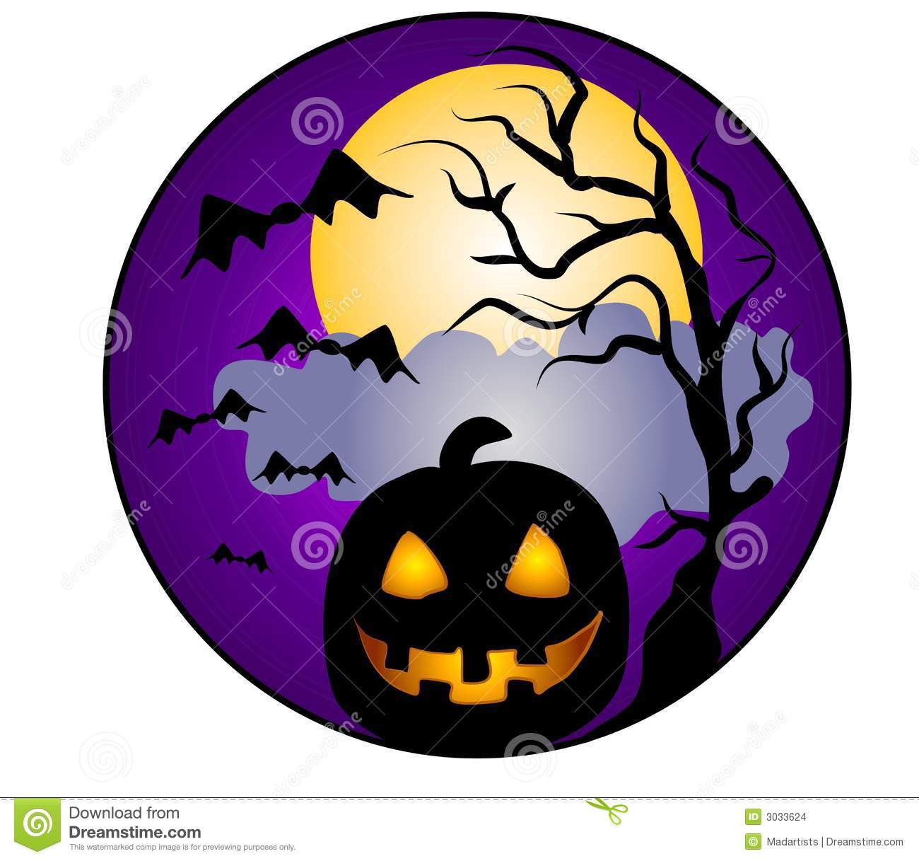 Detail Free Clipart Halloween Pumpkin Nomer 23