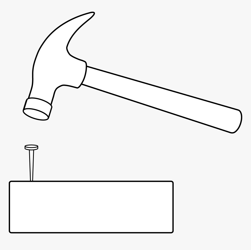 Detail Free Clipart Hammer Nomer 22