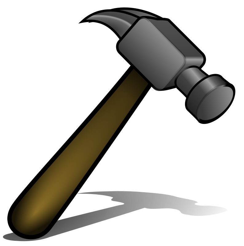 Detail Free Clipart Hammer Nomer 6