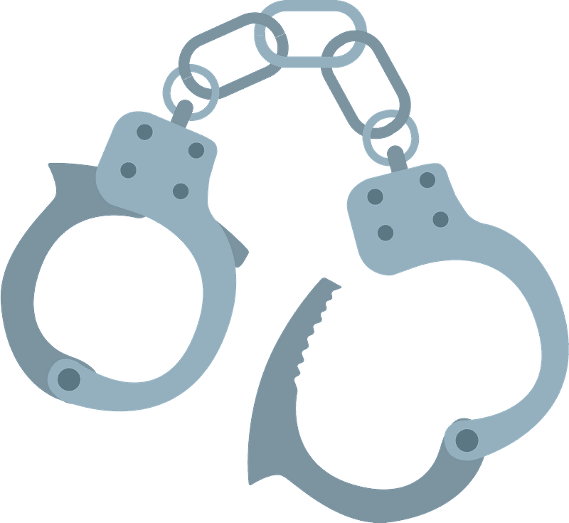 Detail Free Clipart Handcuffs Nomer 20