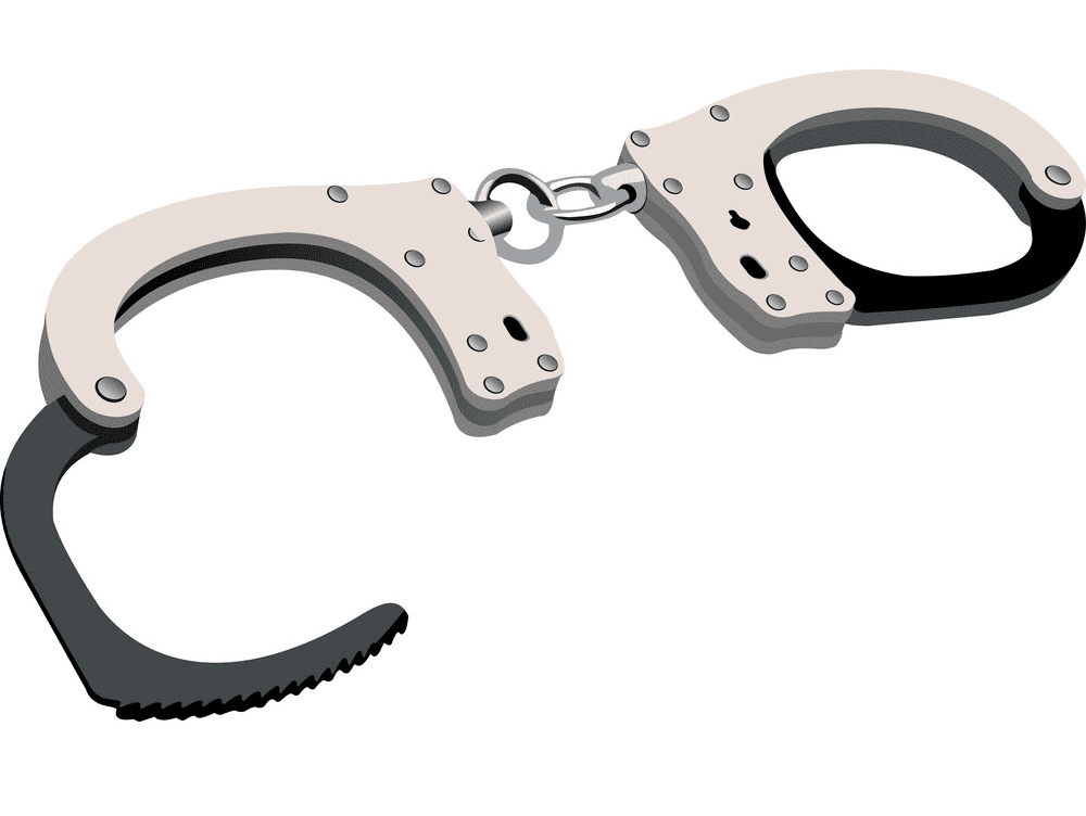 Detail Free Clipart Handcuffs Nomer 33