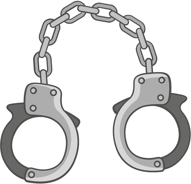 Detail Free Clipart Handcuffs Nomer 4