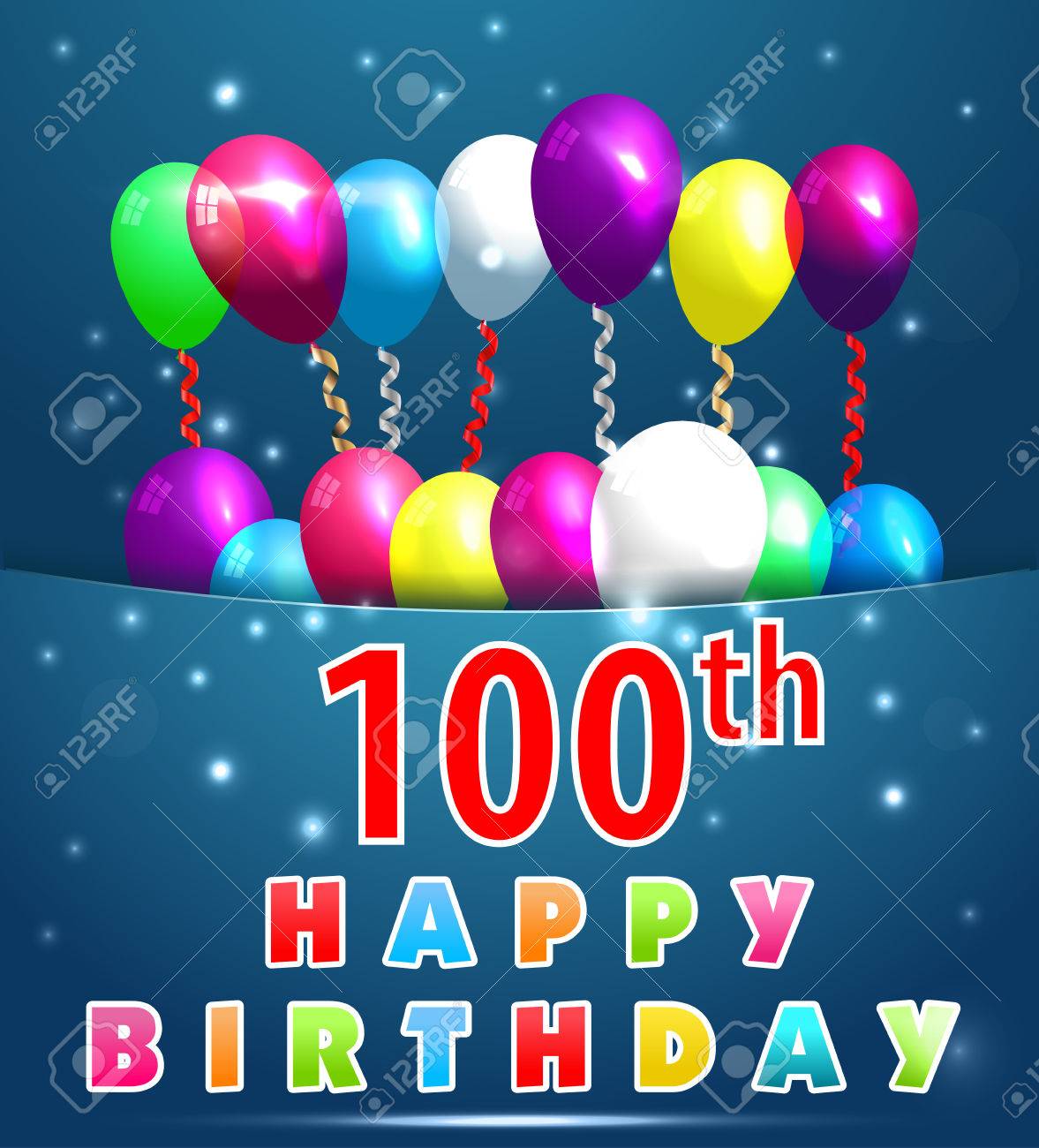 Detail Free Clipart Happy 100th Birthday Images Nomer 14