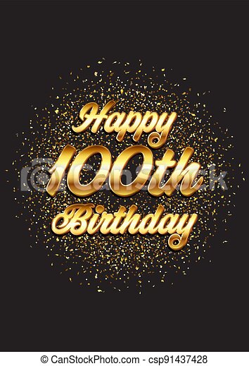 Detail Free Clipart Happy 100th Birthday Images Nomer 16