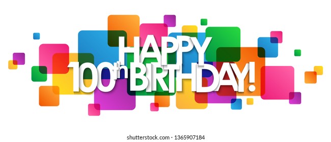 Detail Free Clipart Happy 100th Birthday Images Nomer 17